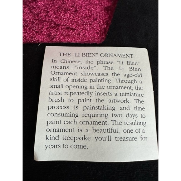 Blown Glass Reverse Painted Inside Teardrop ANGEL Ornament Pier One VTG 5" - Picture 4 of 8